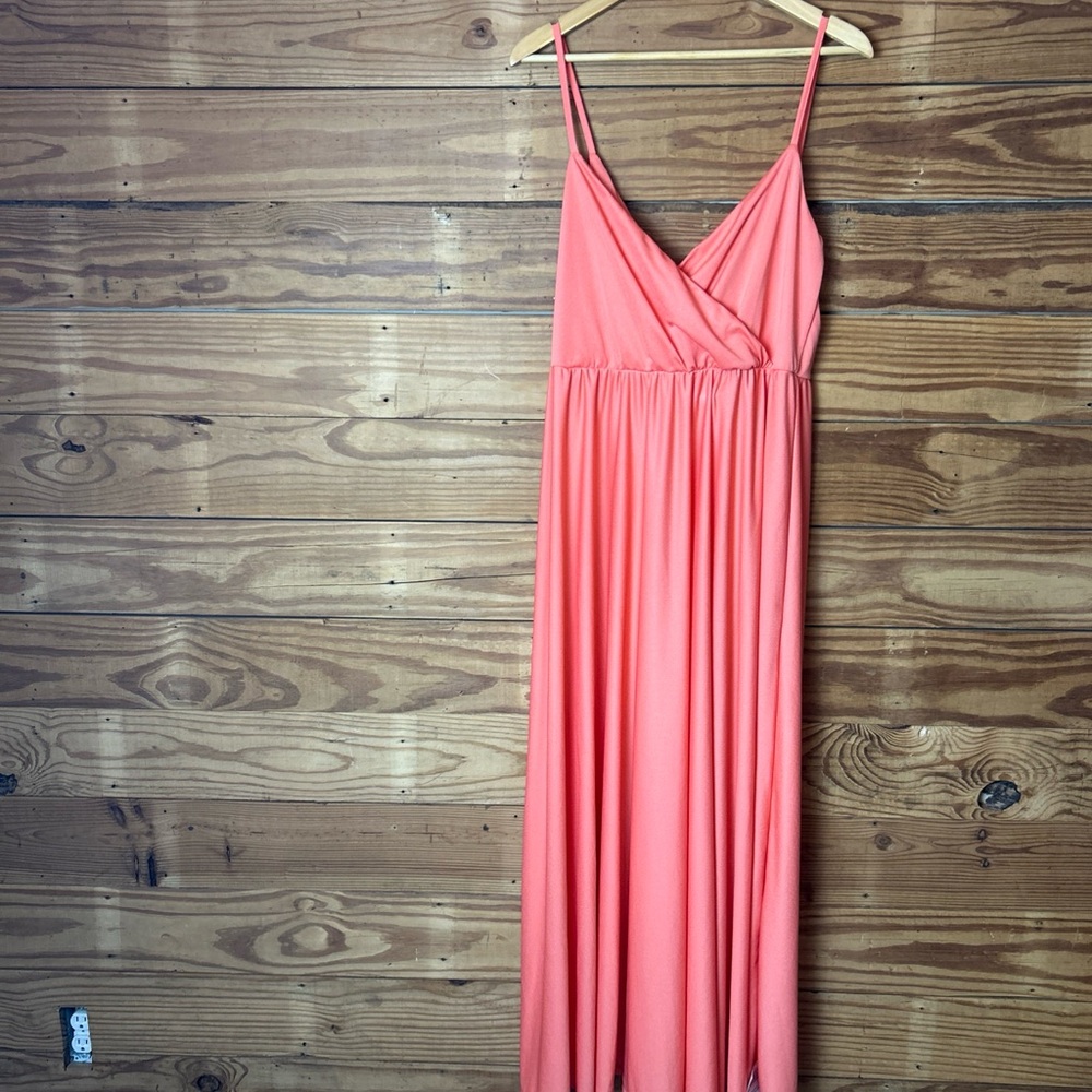 ASOS Coral Maxi Dress